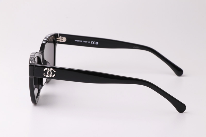 CH5417 Sunglasses Black Silver Gray
