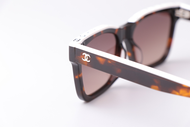 CH5417 Sunglasses Tortoise White Gradient Brown