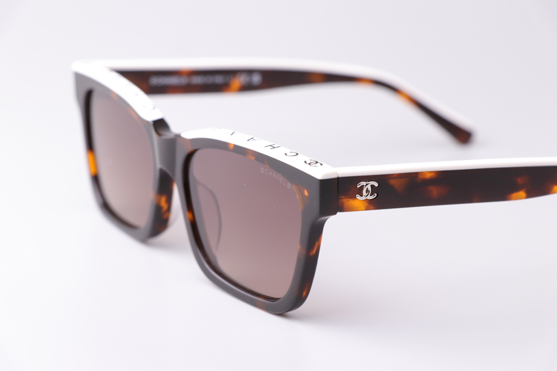CH5417 Sunglasses Tortoise White Gradient Brown