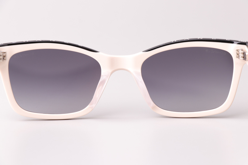 CH5417 Sunglasses White Black Gradient Gray
