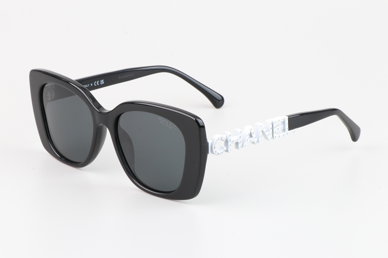 CH5422 Sunglasses Black White Gray