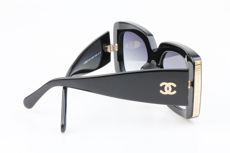 CH5435 Sunglasses Black Gradient Gray