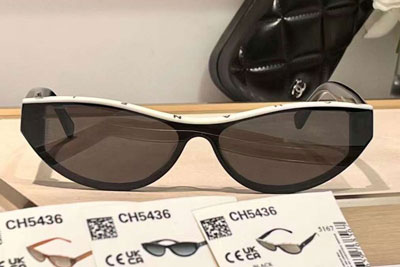 CH5436 Sunglasses Black White