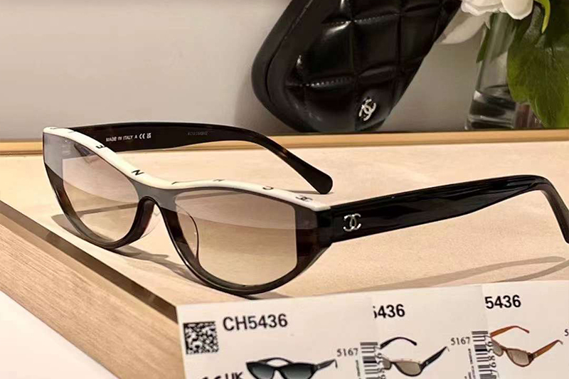 CH5436 Sunglasses Tortoise White Gradient Brown
