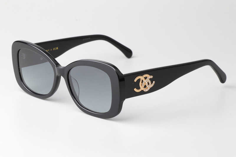 CH5468B Sunglasses Black Gradient Gray