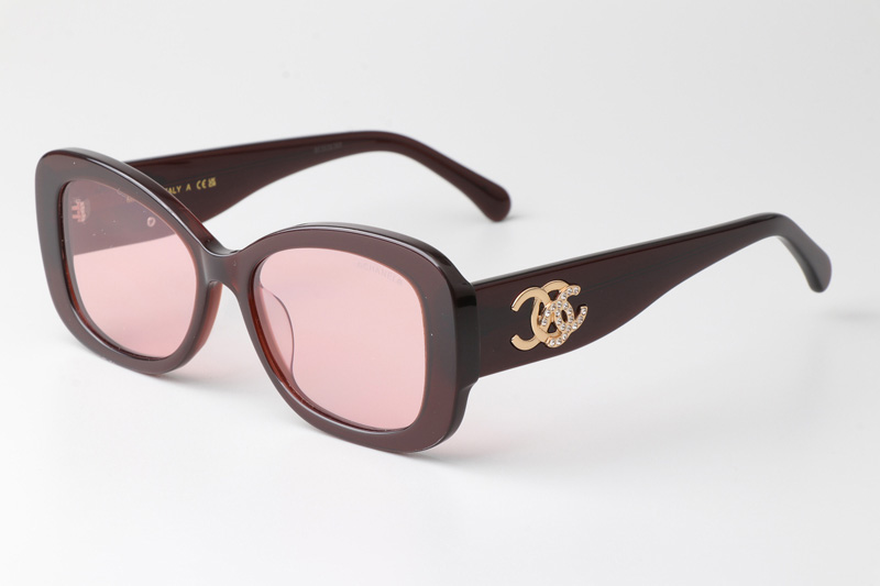 CH5468B Sunglasses Brown Pink