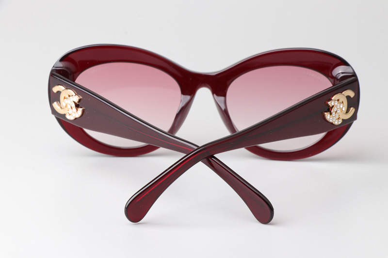 CH5469 Sunglasses Red Gradient Pink