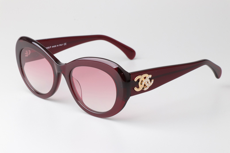 CH5469 Sunglasses Red Gradient Pink