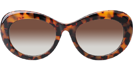 CH5469 Sunglasses Tortoise Gradient Brown