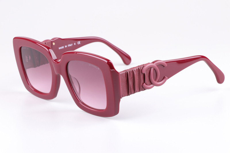 CH5474Q Sunglasses Red Gradient Pink