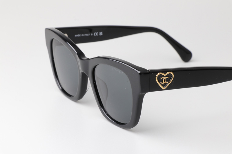 CH5478 Sunglasses Black Gray