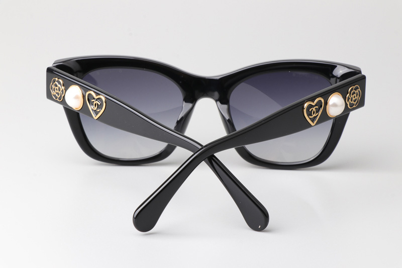 CH5478 Sunglasses Pearl Black Gradient Gray