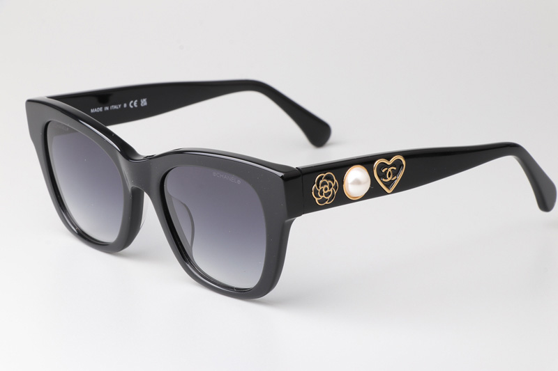 CH5478 Sunglasses Pearl Black Gradient Gray
