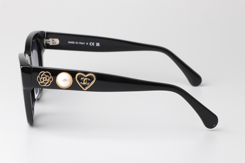 CH5478 Sunglasses Pearl Black Gradient Gray