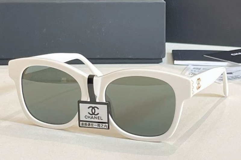 CH5482H Sunglasses White Green