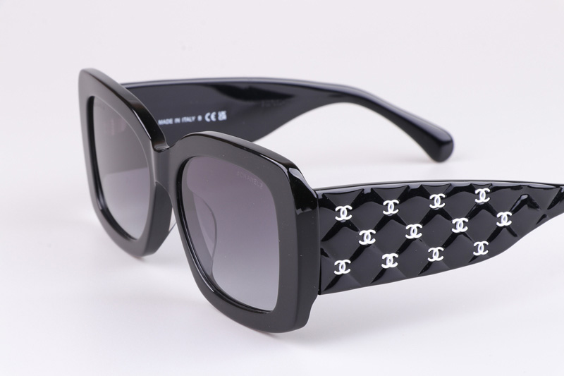 CH5483 Sunglasses Black Gradient Gray