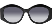 CH5486 Sunglasses Black Green Gradient Gray
