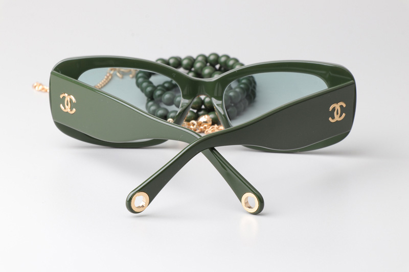 CH5488 Sunglasses Green Gradient Green