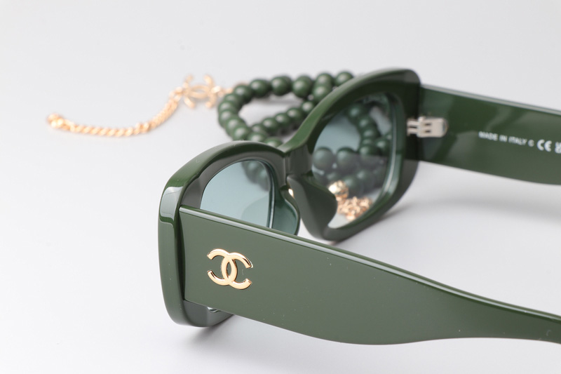 CH5488 Sunglasses Green Gradient Green