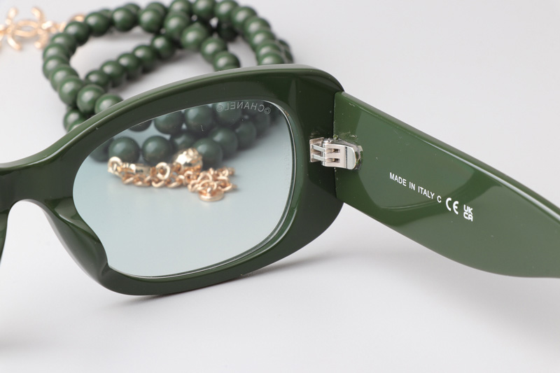 CH5488 Sunglasses Green Gradient Green