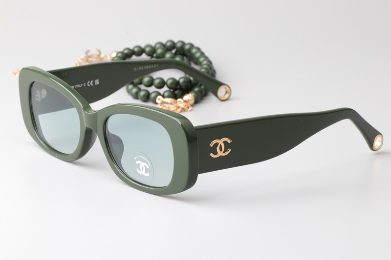 CH5488 Sunglasses Green Gradient Green