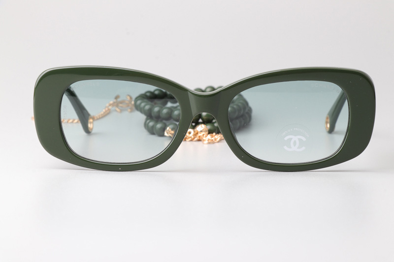 CH5488 Sunglasses Green Gradient Green