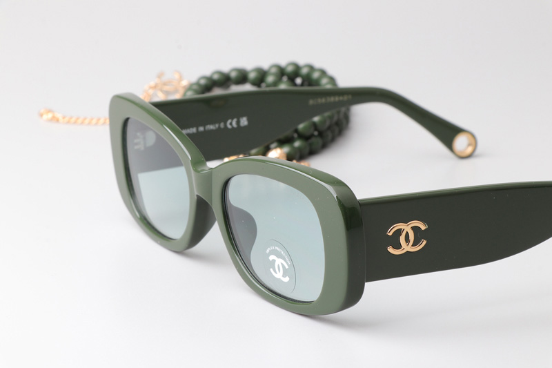 CH5488 Sunglasses Green Gradient Green