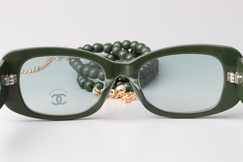 CH5488 Sunglasses Green Gradient Green