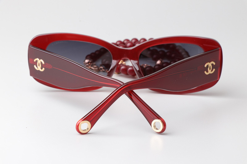 CH5488 Sunglasses Red Gradient Gray