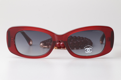 CH5488 Sunglasses Red Gradient Gray