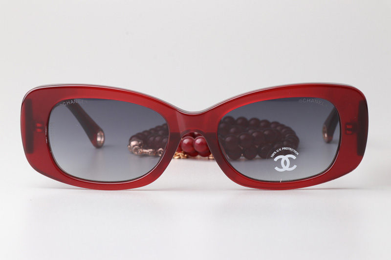 CH5488 Sunglasses Red Gradient Gray