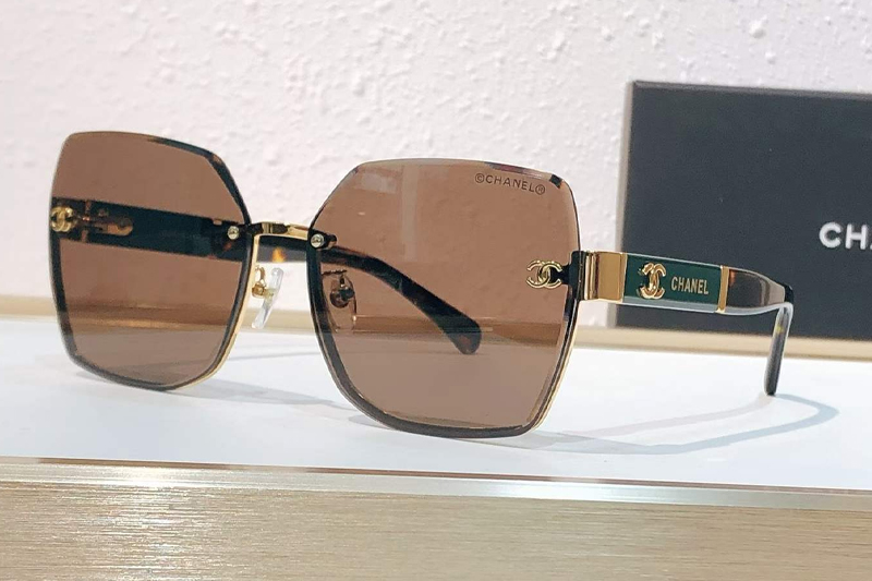 CH5504-H Sunglasses Gold Brown
