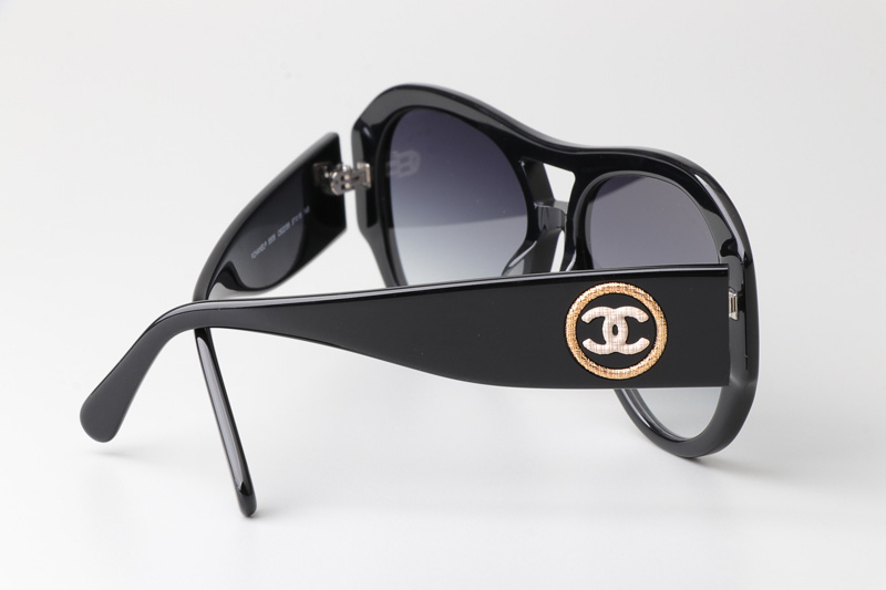 CH5508 Sunglasses Black Gradient Gray