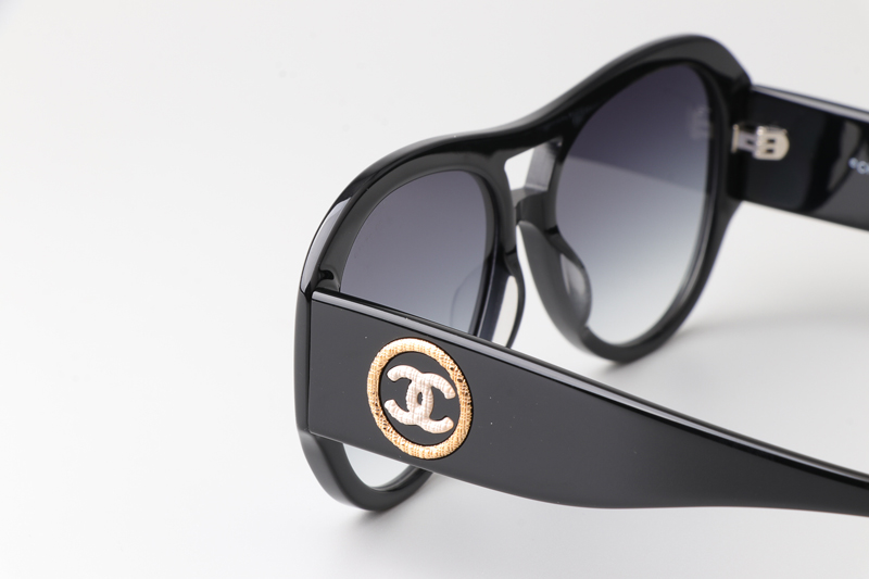 CH5508 Sunglasses Black Gradient Gray