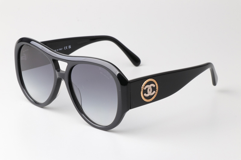 CH5508 Sunglasses Black Gradient Gray