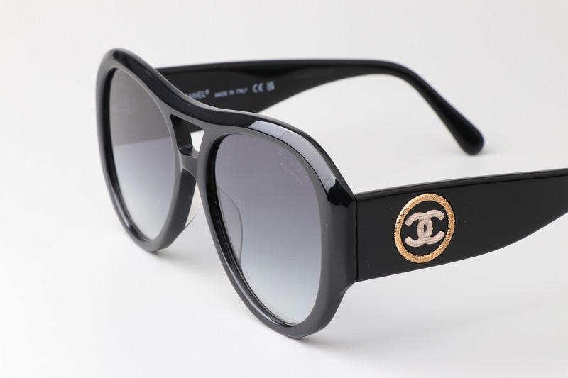 CH5508 Sunglasses Black Gradient Gray