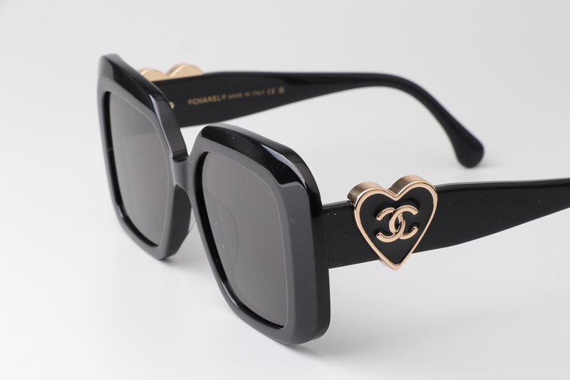 CH5518 Sunglasses Black Gray