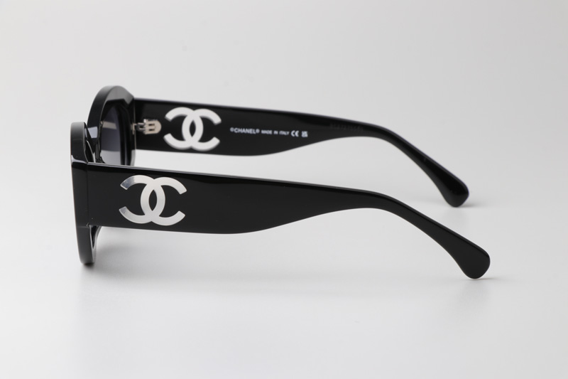 CH5528 Sunglasses Black Gradient Gray