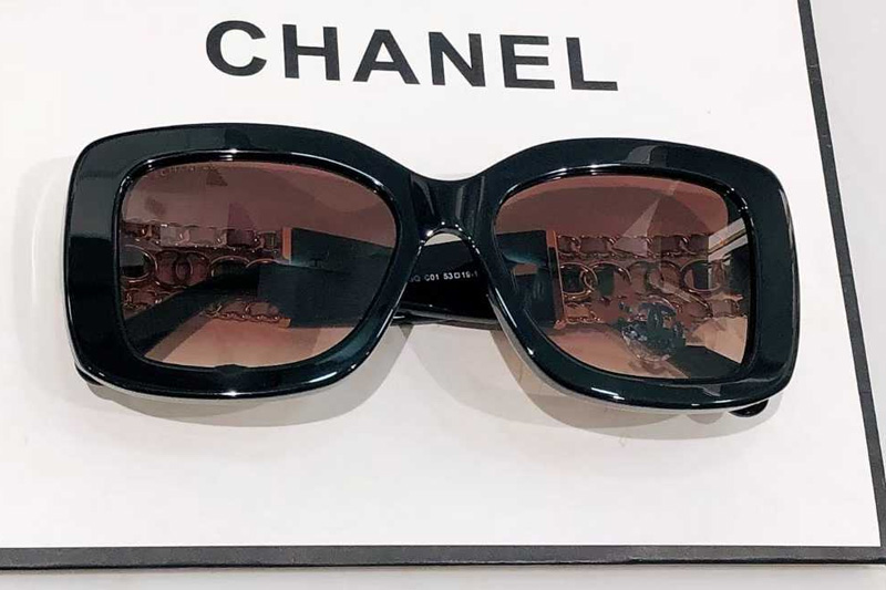 CH5535Q Sunglasses Black Gradient Brown