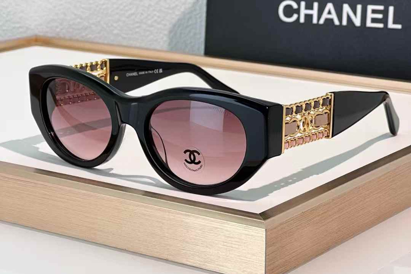 CH5536Q Sunglasses Black Gradient Pink