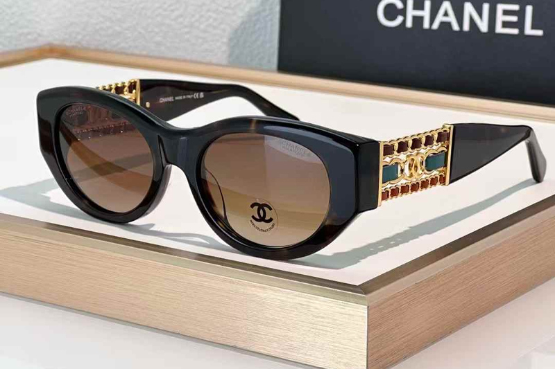CH5536Q Sunglasses Tortoise Gradient Brown
