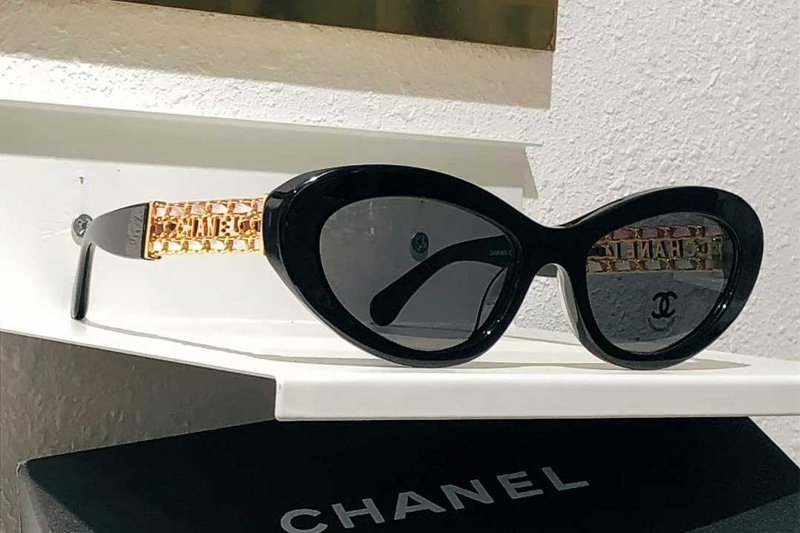 CH5538Q Sunglasses Black Gray