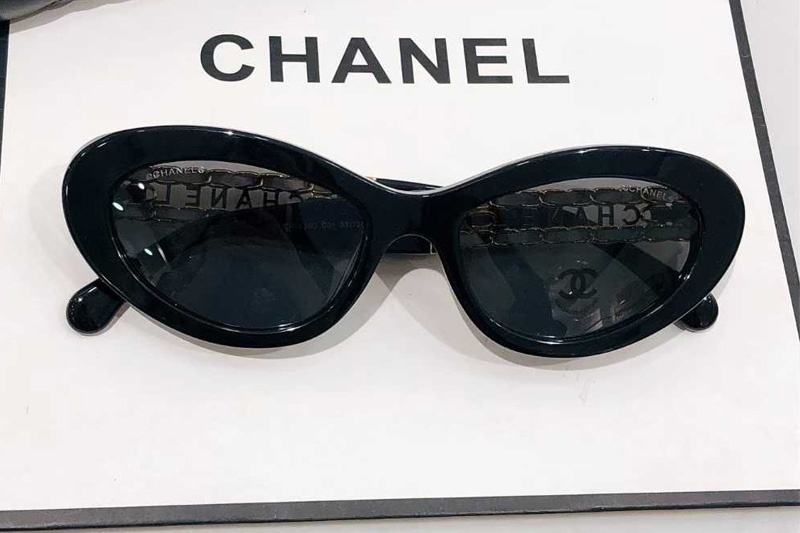 CH5538Q Sunglasses Black Gray