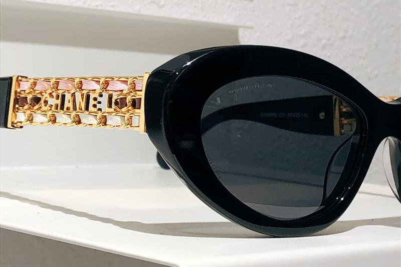 CH5538Q Sunglasses Black Gray