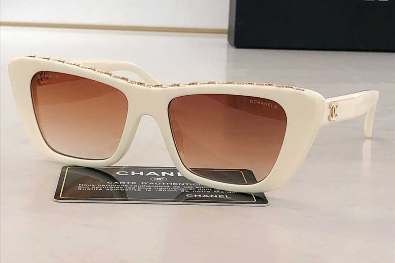 CH5540 Sunglasses Cream Gradient Brown