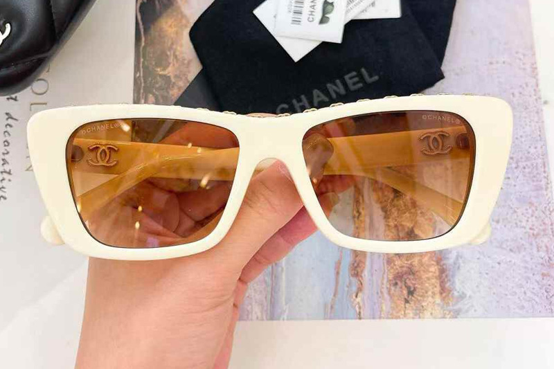 CH5540 Sunglasses Cream Gradient Brown