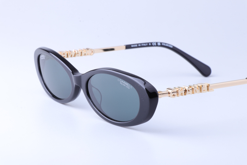 CH5565 Sunglasses Black Gold Gray