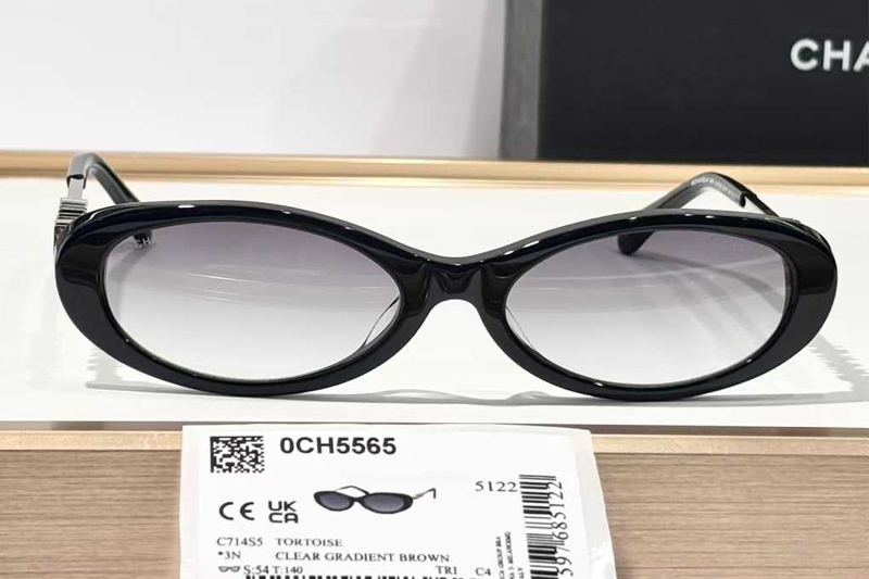 CH5565 Sunglasses Black Silver Gradient Gray