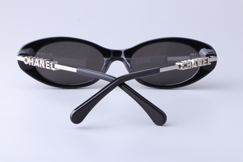 CH5565 Sunglasses Black Silver Gray