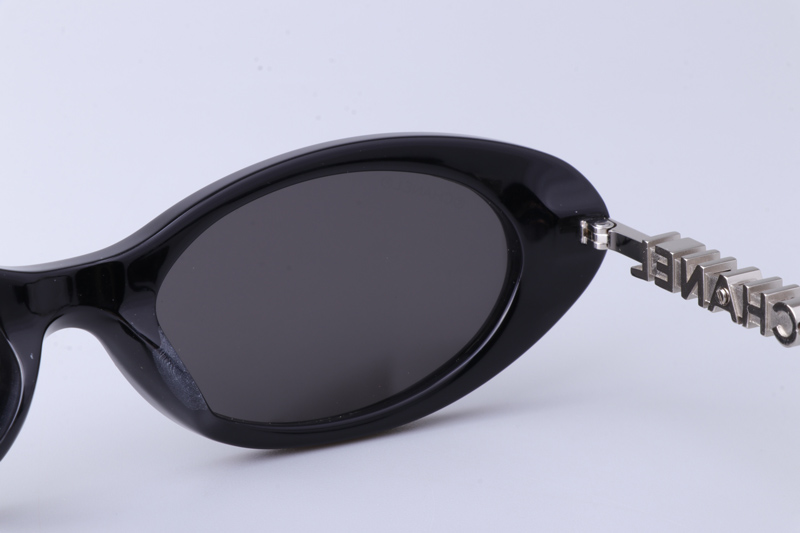CH5565 Sunglasses Black Silver Gray